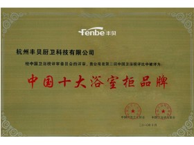 中国十大卫浴柜品牌